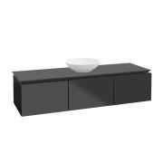 Тумба под раковину Villeroy & Boch Legato 140х38 см МДФ/ДСП глянцевый серый B58500FP