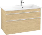 Тумба под раковину Villeroy & Boch Venticello 95,3х50,2 см ДСП северный дуб/ручка алюминий белый A92802VJ