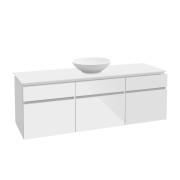 Тумба под раковину Villeroy & Boch Legato 140х55 см МДФ/ДСП белый глянцевый B58600DH