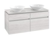 Тумба під раковину Villeroy & Boch Legato 120х55 см ДСП біле дерево B58400E8