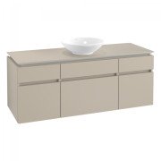 Тумба під раковину Villeroy & Boch Legato 140х55 см ДСП ніжно-сірий B58600VK