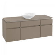 Тумба под раковину Villeroy & Boch Legato 140х55 см ДСП трюфель серый B58600VG