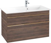 Тумба під раковину Villeroy & Boch Venticello 95,3х50,2 см ДСП дуб аризона/ручка мідь A92805VH