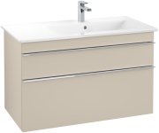 Тумба під раковину Villeroy & Boch Venticello 95,3х50,2 см ДСП м'який сірий/ручка хром A92801VK