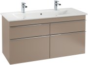 Тумба під раковину Villeroy & Boch Venticello 115,3х50,2 ДСП трюфель сірий/ручка хром A92901VG