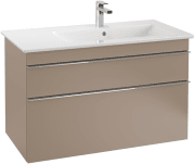 Тумба под раковину Villeroy & Boch Venticello 95,3х50,2 ДСП трюфель серый/ручка хром A92801VG