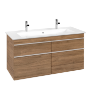 Тумба под раковину Villeroy & Boch Venticello 115,3х50,2 см ДСП дуб канзас/ручка алюминий белый A92902RH