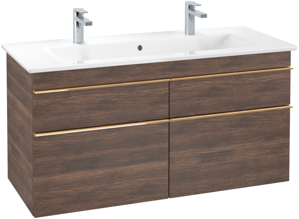 Тумба под раковину Villeroy & Boch Venticello 115,3х50,2 см ДСП дуб аризона/ручка медь A92905VH