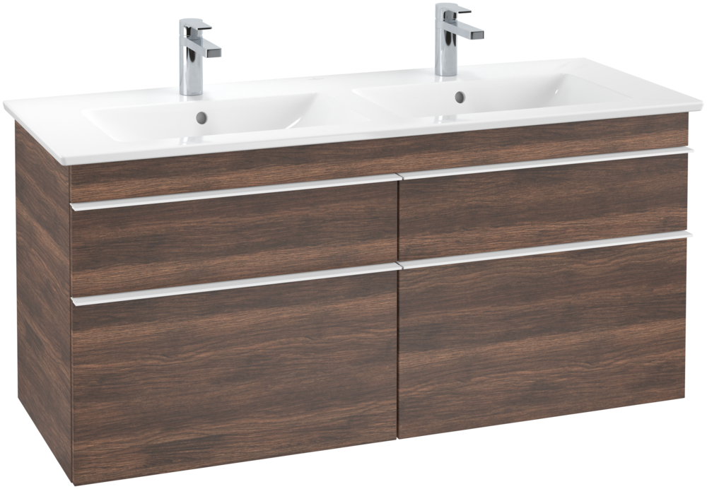 Тумба под раковину Villeroy & Boch Venticello 125,3х50,2 см ДСП дуб аризона/ручка алюминий белый A93002VH