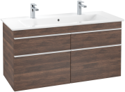 Тумба под раковину Villeroy & Boch Venticello 115,3х50,2 см ДСП дуб аризона/ручка алюминий белый A92902VH