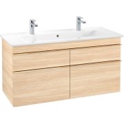 Тумба под раковину Villeroy & Boch Venticello 115,3х50,2 см ДСП вяз печатный/ручка медь A92905PN