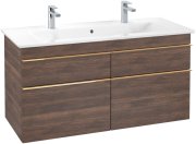 Тумба под раковину Villeroy & Boch Venticello 115,3х50,2 см ДСП дуб аризона/ручка медь A92905VH