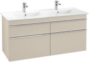 Тумба під раковину Villeroy & Boch Venticello 125,3х50,2 см ДСП м'який сірий/ручка хром A93001VK