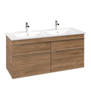 Тумба під раковину Villeroy & Boch Venticello 125,3х50,2 см ДСП дуб канзас/ручка хром A93001RH