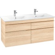 Тумба під раковину Villeroy & Boch Venticello 125,3х50,2 см ДСП в'яз друкарський/ручка мідь A93005PN