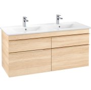 Тумба під раковину Villeroy & Boch Venticello 125,3х50,2 см ДСП в'яз друкарський/ручка мідь A93005PN