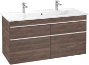 Тумба под раковину Villeroy & Boch Venticello 115,3х50,2 см ДСП дуб аризона/ручка алюминий белый A92902VH