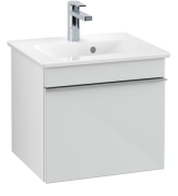 Тумба под раковину Villeroy & Boch Venticello 46,6х42,5 см МДФ стекло глянцевое белое/ручка хром A93101RE