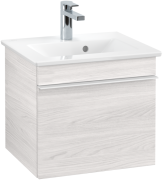 Тумба под раковину Villeroy & Boch Venticello 46,6х42,5 см ДСП/МДФ белое дерево/ручка алюминий белый A93102E8