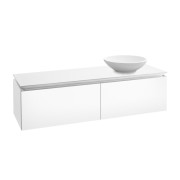Тумба под раковину Villeroy & Boch Legato 140х38 см ДСП белый матовый B58900MS