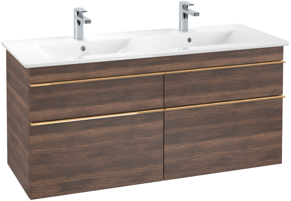 Тумба под раковину Villeroy & Boch Venticello 125,3х50,2 см ДСП дуб аризона/ручка медь A93005VH