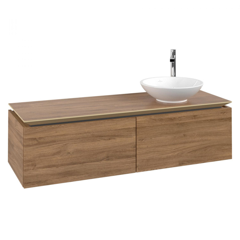 Тумба під раковину Villeroy & Boch Legato 140х38 см ДСП дуб канзас B58900RH