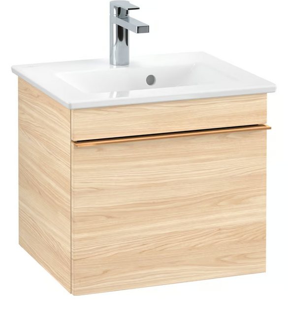 Тумба под раковину Villeroy & Boch Venticello 46,6х42,5 см ДСП вяз печатный/ручка медь A93105PN