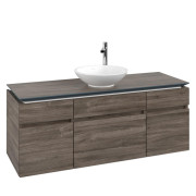 Тумба під раковину Villeroy & Boch Legato 140х55 см ДСП кам'яний дуб B58600RK