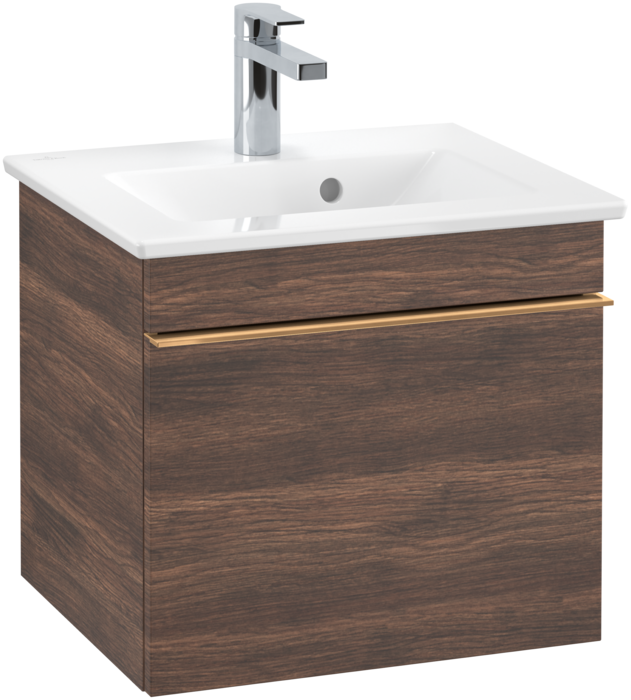 Тумба под раковину Villeroy & Boch Venticello 46,6х42,5 см ДСП дуб аризона/ручка медь A93105VH
