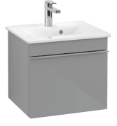 Тумба под раковину Villeroy & Boch Venticello 46,6х42,5 см МДФ стекло глянцевое серое/ручка хром A93101RA