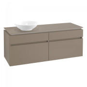 Тумба под раковину Villeroy & Boch Legato 140х55 см ДСП трюфель серый B58800VG