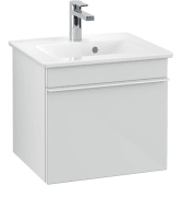 Тумба під раковину Villeroy & Boch Venticello 46,6х42,5 см МДФ скло глянсове біле/ручка алюміній білий A93102RE
