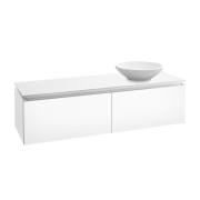 Тумба під раковину Villeroy & Boch Legato 140х38 см ДСП білий матовий B58900MS