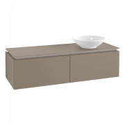 Тумба под раковину Villeroy & Boch Legato 140х38 см ДСП трюфель серый B58900VG