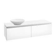 Тумба под раковину Villeroy & Boch Legato 140х38 см ДСП белый матовый B58700MS