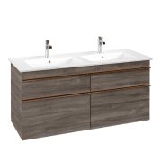 Тумба под раковину Villeroy & Boch Venticello 125,3х50,2 см ДСП каменный дуб/ручка медь A93005RK