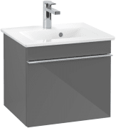 Тумба під раковину Villeroy & Boch Venticello 46,6х42,5 см МДФ глянсовий сірий/ручка хром A93101FP