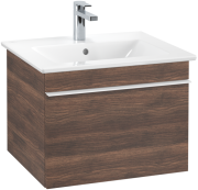 Тумба под раковину Villeroy & Boch Venticello 55,3х50,2 см ДСП дуб аризона/ручка алюминий белый A93202VH