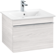 Тумба под раковину Villeroy & Boch Venticello 55,3х50,2 см ДСП/МДФ белое дерево/ручка хром A93201E8