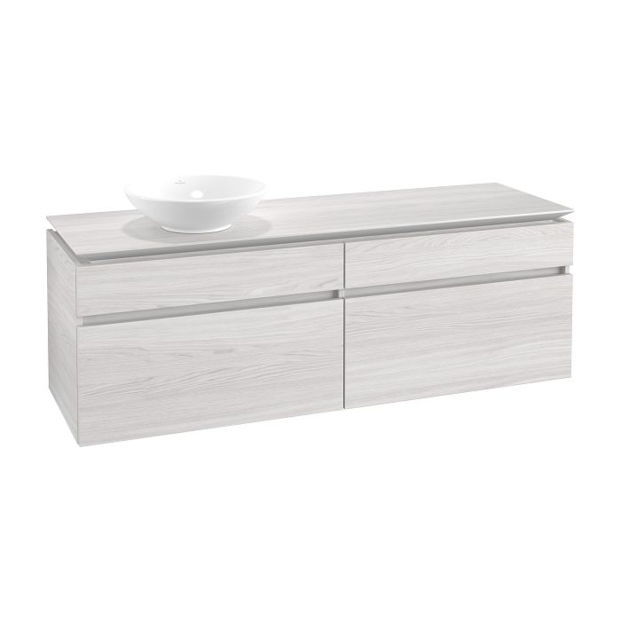 Тумба під раковину Villeroy & Boch Legato 160х55 см ДСП біле дерево B59600E8