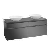Тумба под раковину Villeroy & Boch Legato 140х55 см МДФ/ДСП глянцевый серый B59200FP