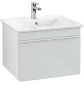 Тумба під раковину Villeroy & Boch Venticello 55,3х50,2 см МДФ скло глянсове біле/ручка алюміній білий A93202RE