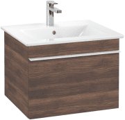 Тумба під раковину Villeroy & Boch Venticello 55,3х50,2 см ДСП дуб аризона/ручка алюміній білий A93202VH