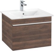 Тумба под раковину Villeroy & Boch Venticello 55,3х50,2 см ДСП дуб аризона/ручка алюминий белый A93202VH