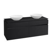 Тумба под раковину Villeroy & Boch Legato 140х55 см МДФ/ДСП черный матовый лак B59200PD