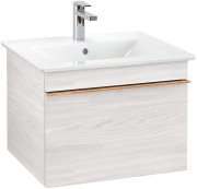 Тумба под раковину Villeroy & Boch Venticello 55,3х50,2 см ДСП/МДФ белое дерево/ручка медь A93205E8