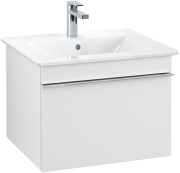 Тумба під раковину Villeroy & Boch Venticello 55,3х50,2 см ДСП/МДФ білий матовий/ручка хром A93201MS