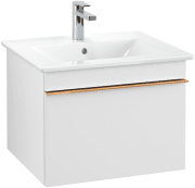 Тумба под раковину Villeroy & Boch Venticello 55,3х50,2 см ДСП/МДФ белый матовый/ручка медь A93205MS