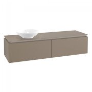 Тумба під раковину Villeroy & Boch Legato 160х38 см ДСП сірий трюфель B59500VG