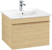Тумба під раковину Villeroy & Boch Venticello 55,3х50,2 см ДСП північний дуб/ручка мідь A93205VJ